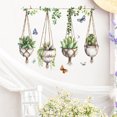 thumbnail image 5 of Decoraciones navideñas para interiores Fiudx Pegatinas de pared decorativas para colgar plantas suculentas en macetas, 5 of 5