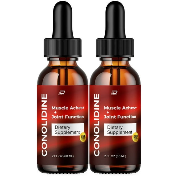 (2 Pack) Conolidine for Pain Drops, Conolidine Joint Support Reliever Supplement All-Natural for Movement, Conolidine 1 Relief Drops, 1000 mg for Joint and Muscle, Reviews (2 Month Supply)