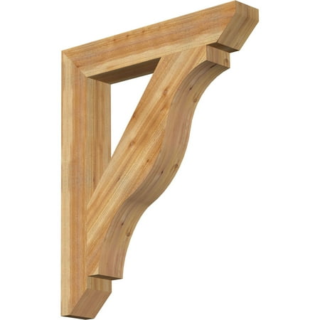

Ekena Millwork 6 W x 38 D x 46 H Funston Slat Rough Sawn Bracket Western Red Cedar