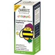 ZarBee's Childrens' Nightime Cough Syrup + Mucus Reducer, Grape Flavor 4 oz (Pack of 6)