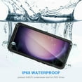 thumbnail image 2 of for Samsung Galaxy S23+ Plus Case, IP68 Waterproof Dustproof Case with Built-in Screen Protector, Rugged Full Body Shockproof Protective Cover for Galaxy S23 Plus 6.6 Inch, Black/Clear, 2 of 7