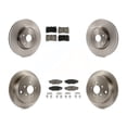 thumbnail image 1 of Front Rear Disc Brake Rotors And Ceramic Pads Kit For Subaru Impreza, 1 of 2