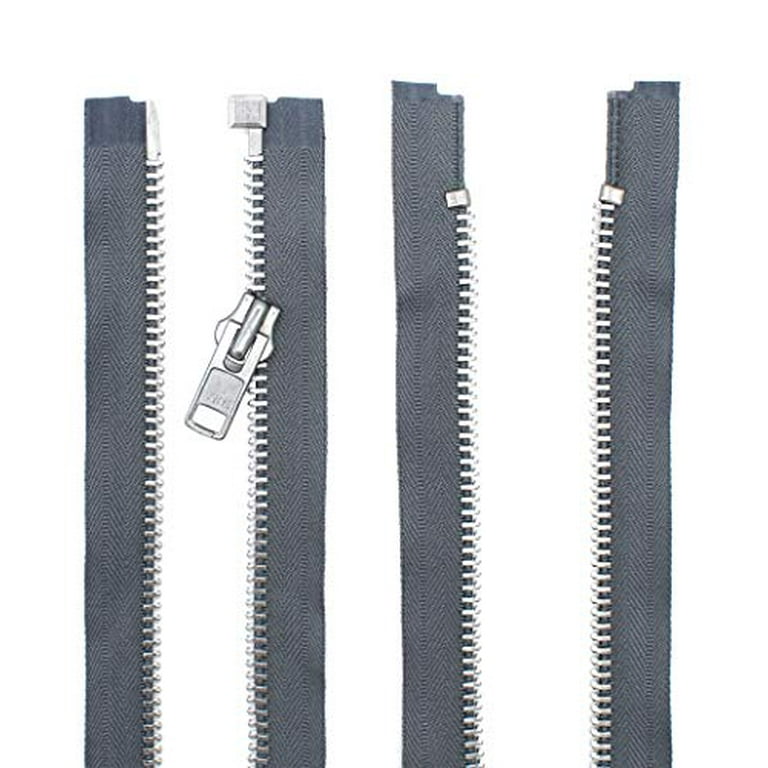 YKK #10 Aluminum Metal Separating Zippers Extra Heavy Duty Jacket