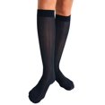 thumbnail image 3 of Berkshire Women's Trend Rib Opaque Trouser Socks - Sandalfoot 6588, Chocolate, One-Size, 3 of 4