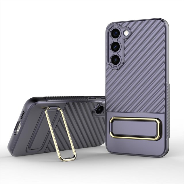 Étui Robuste pour Samsung Galaxy S23 Plus 6.6 Pouces avec Protection d'Objectif Tout Compris Support Caché Invisible Antichoc Étui Mince Léger, Rouge