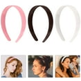 thumbnail image 4 of 3pcs Toothed Headband Solid Color Hair Band Plastic Hair for Women, 4 of 7
