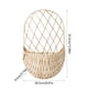thumbnail image 3 of Maceta de pared de madera tejida para flores | Cesta de almacenamiento de mimbre beige con estructura de hierro | Maceta decorativa duradera para sala de estar | Organizador multiusos para flores y, 3 of 6