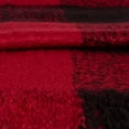 thumbnail image 5 of Chandler 100% Acrylic Buffalo Check Throw Blanket 50"x60" Burgundy/Black, 5 of 5