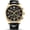 Black Leather-Black, variant on Men's Watch Automatic Self-Wind 24 Hours Moon Phase Stainless Steel with Leather Strap Transparent Watch