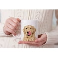 thumbnail image 7 of MUGBREW 11 Oz Ceramic Tea Cup Coffee Mug Full, Full Portrait Winking Golden Retriever, 7 of 7