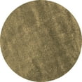 thumbnail image 1 of Ahgly Company Indoor Round Abstract Brown Contemporary Area Rugs, 5' Round, 1 of 1