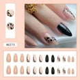 thumbnail image 3 of Leopard Print Decorated Fake Nails with Smooth And Harmless Edge for Manicure Skilled Person Glue, 3 of 9