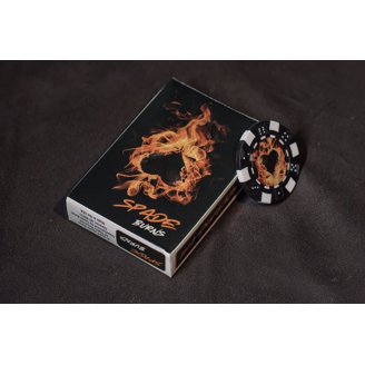 KEM Paisley Red & Blue Narrow Jumbo Playing Cards – 2-Deck Set by