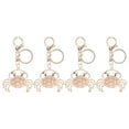 thumbnail image 2 of Crab Key Chain Crab Key Chain, Metal Fashion Environmental  Electroplating Perfect Connection Crab Keyring Safe Radiant Delicate  For Car Decoration, 2 of 8