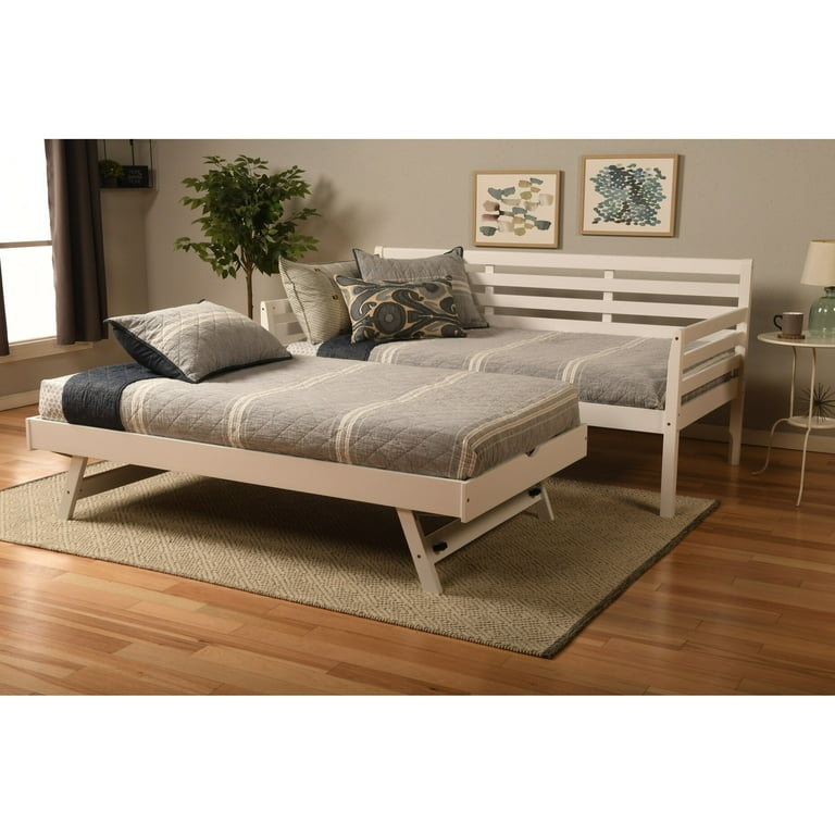 Kodiak Furniture Convertible Twin to King Daybed in Wood, White