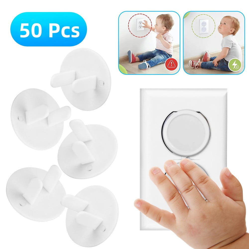 50PCS Outlet Covers Babyproofing Electric Plug Protectors Childproof