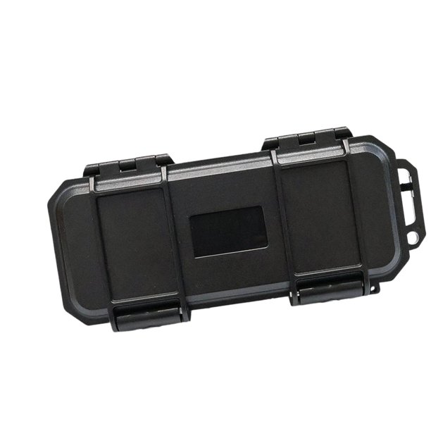 Estuche organizador de herramientas EDC resistente al agua, 17,6 x 8,5 cm, multiusos para exteriores. Negro