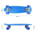 thumbnail image 2 of 27 Inch Cruiser Skateboard Complete with LED Light Up Wheels for Beginner and Adults T-Tool Included, 2 of 7
