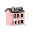 thumbnail image 4 of HLONK Doll House Miniature House Mini House Model Mini Villa Buildings Tiny House Sand Table Villa Model, 4 of 6