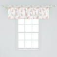thumbnail image 2 of Ambesonne Kangaroo Window Valance, Concept and Hearts, 54" X 18", Seafoam Rose, 2 of 3