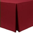 thumbnail image 1 of Ultimate Textile Shantung - Majestic 8 ft. Fitted Tablecloth (30"W x 96"L x 30"H) Cherry Red, 1 of 3