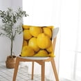 thumbnail image 5 of Pofeuu Ripe Yellow Lemon Print Double-sided plush pillowcase Square Throw Pillow Covers Pillows Cover for Living Room Bedroom Sofa Couch Cushion Cover（No pillow core）-24"x24", 5 of 7