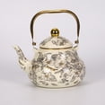 thumbnail image 7 of karymi Vintage Style Enameled Tea Kettle Steel Teapot with Floral Colorful Porcelain Enamel Tea Kettle for Stovetop Home Kitchen Decor Party Favors, 7 of 7
