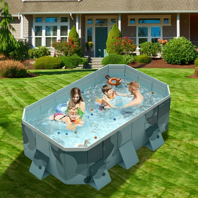 Yabanana Large Size Outdoor Backyard Foldable Swimming Pool for