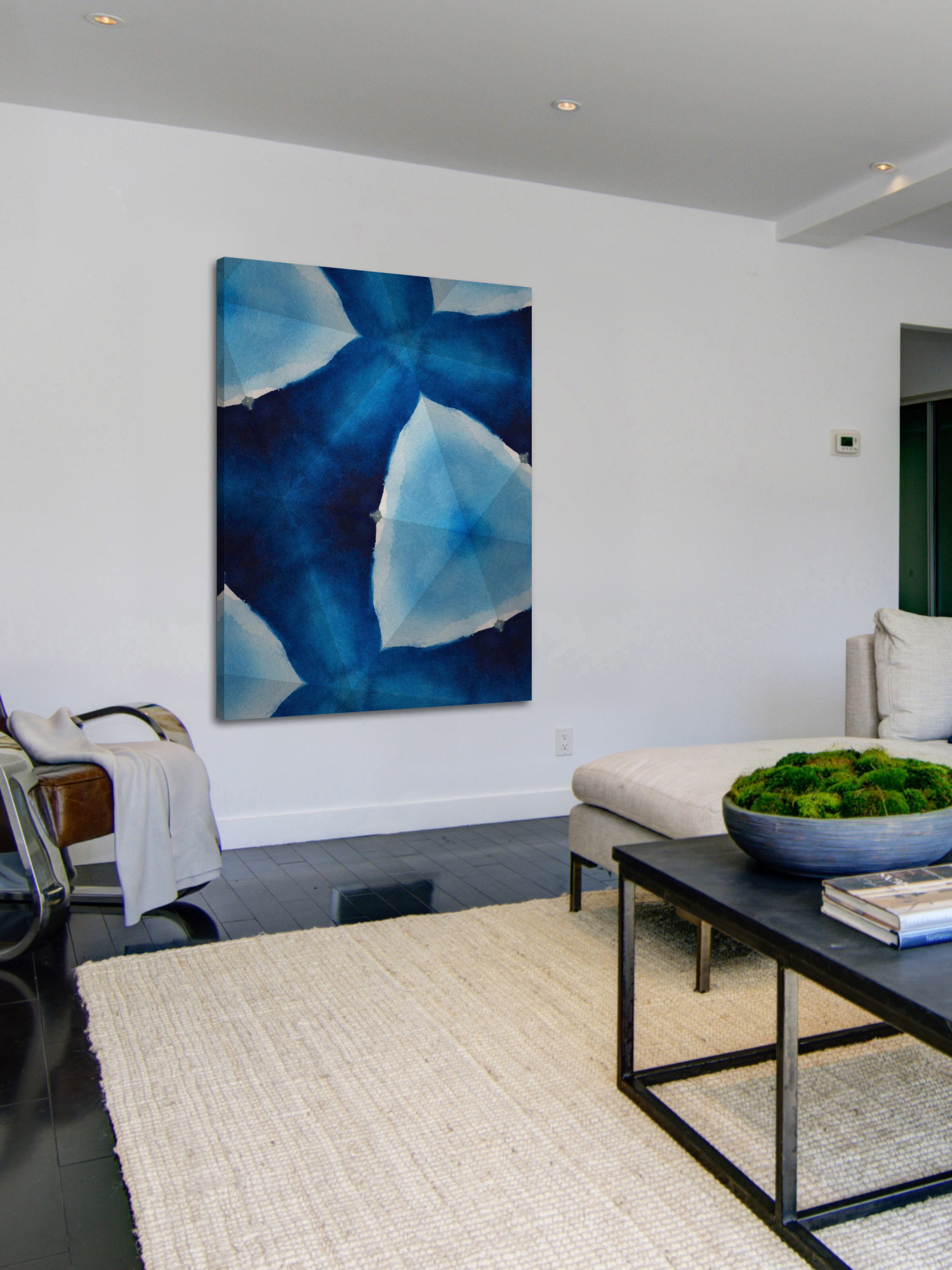 Marmont Hill "Indigo Daydream VIII" Painting Print on Wrapped Canvas