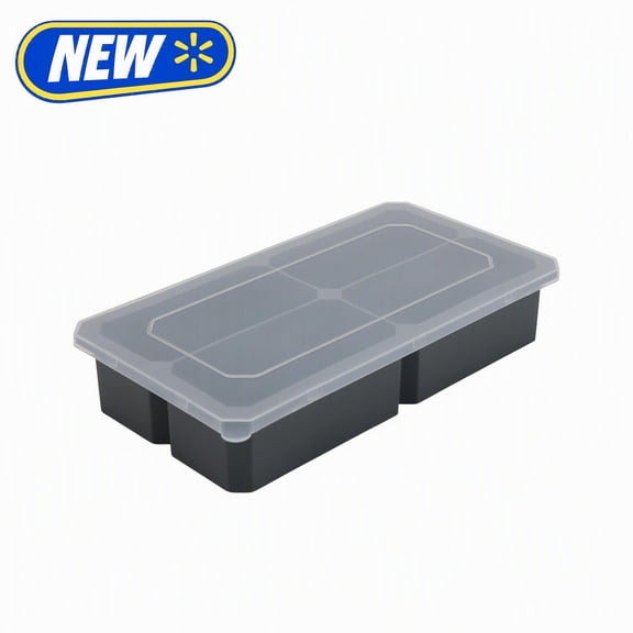 Mainstays BPA-Free Dishwasher Safe Ice Cube Tray for Meal Prep and Freezer Organization