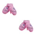 thumbnail image 4 of Inteprter 6 pares de manoplas para niños, impermeables, de invierno, diseño práctico con gancho, cómodas actividades al aire libre para clima Rosa 2Conjunto, 4 of 6