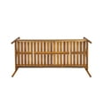 thumbnail image 4 of Christopher Knight Home Outdoor Patio 3-Seater Sofa with Rope Back and Cushions, Acacia Wood Frame, Cream+Teak, 4 of 12