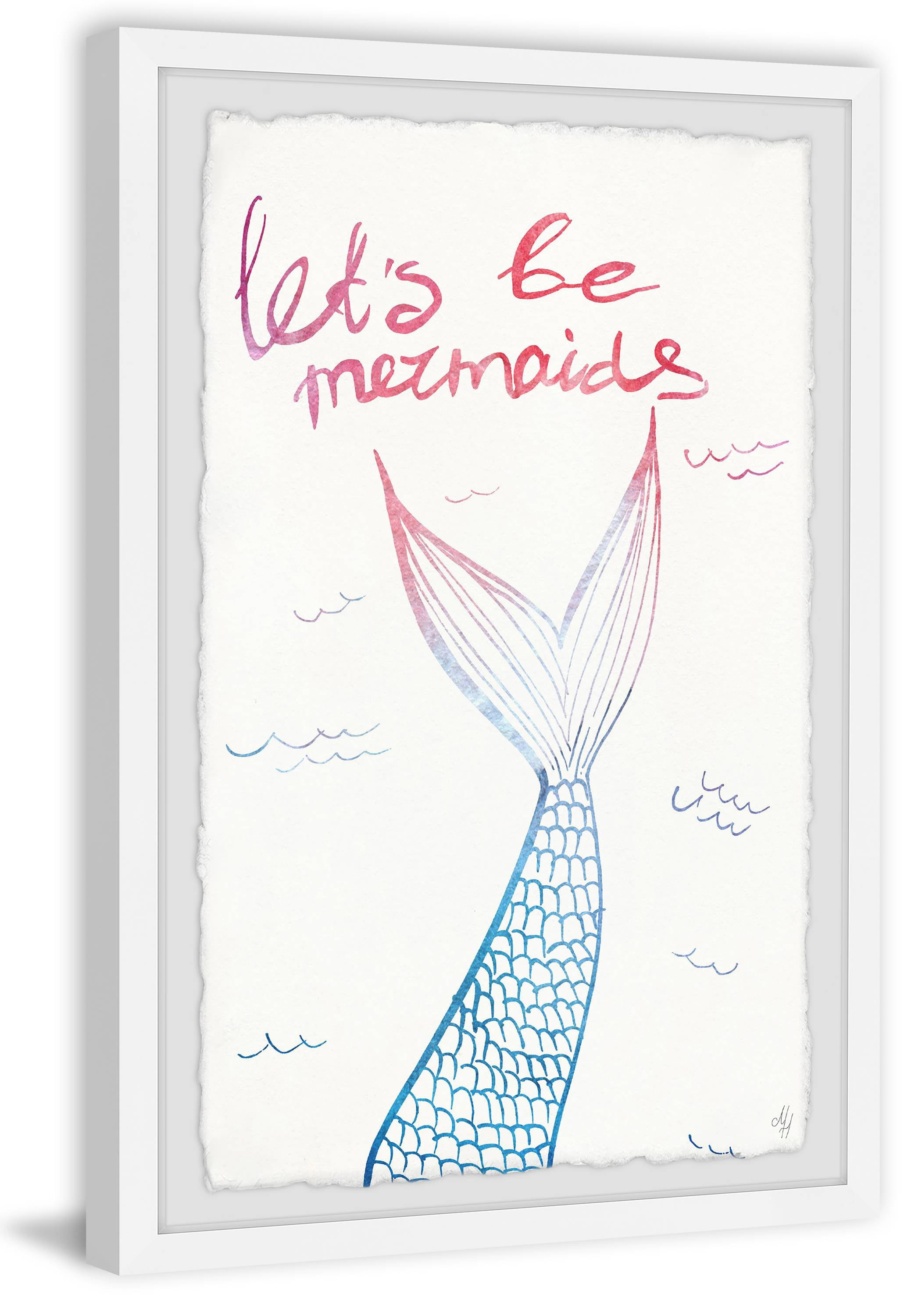 Marmont Hill Let's Be Mermaids III Framed Wall Art