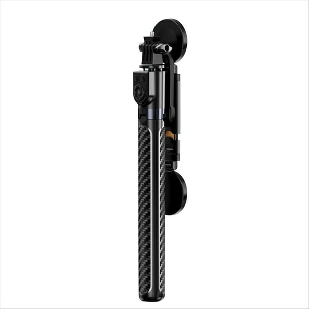 Trípode Inalámbrico para Selfies con Luz y Control Remoto Bluetooth, Trípode Extensible para Grabación de Video con Teléfono Móvil, Color Negro A