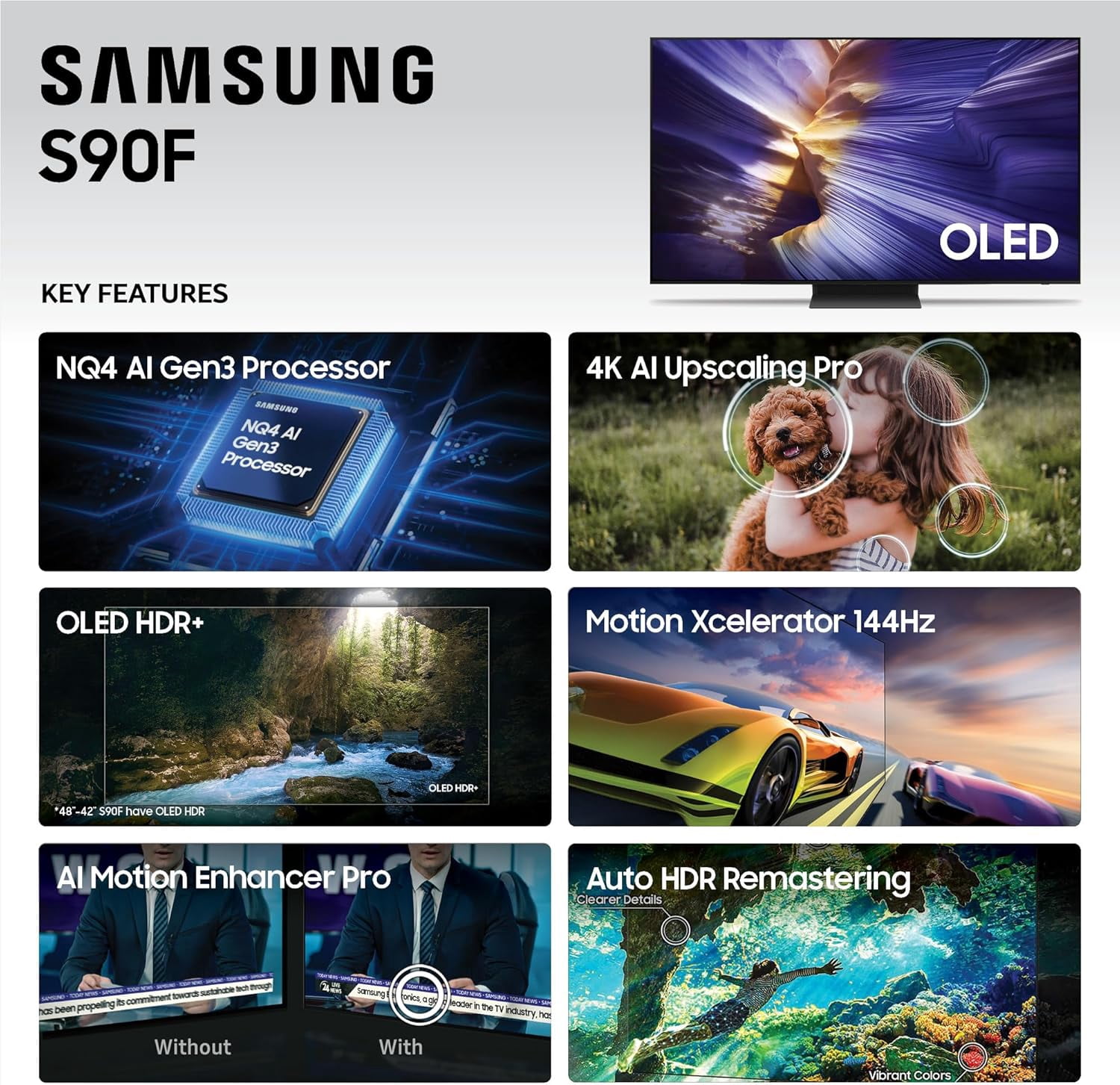 Samsung 65" Class 4K UHDTV (2160p) HDR Smart OLED TV (QN65S95FAF)