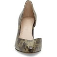 thumbnail image 4 of 1.State Melman Fatigue Wedge Low Heel D'orsay Pointed Toe Low Cut Dress Pumps (Brown, 10), 4 of 6