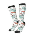 thumbnail image 2 of Balery Music Lover Dinosaur Fun Novelty Socks Men'S Women'S Crew Socks Funny Crazy Novelty Socks Quirky And Cool Socks, 2 of 9