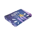 thumbnail image 6 of Wijzvio Happy 19th Birthday Throw Blanket Soft Fuzzy Fleece Blanket For Couch Bed Living Room Decoration 80"X60", 6 of 9