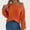 Orange, variant on FDGIU Casual Oversized Sweater for Women, Soft Loose Fit Long Sleeve Pullover, Comfy Knit Casual Wear Tops