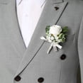 thumbnail image 1 of Xiao Hua 2 alfileres de boutonniere para novios y padrinos de boda, estilo B, 1 of 4