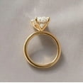 thumbnail image 2 of Valentine Gift For Her 4CT Oval-Cut Lab Created Diamond Solitaire Engagement Ring 14K Yellow Gold Plated, 2 of 4