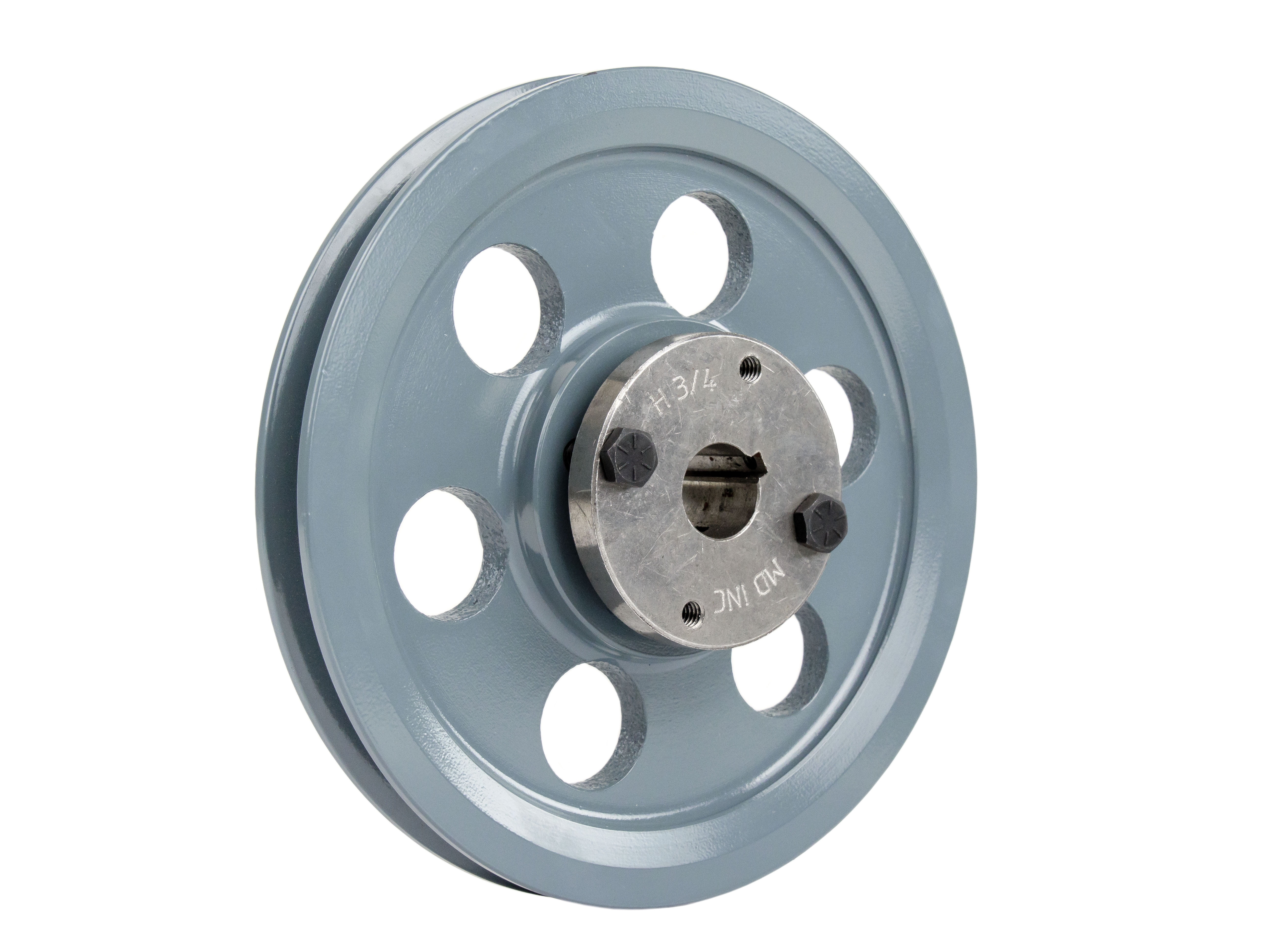Cast Iron 8.25" Single 1 Groove Belt A Section 4L Pulley w/ 3/4" Sheave Bushing Cast Iron 8.25" Single 1 Groove Belt A Section 4L Pulley w/ 3/4" Sheave Bushing