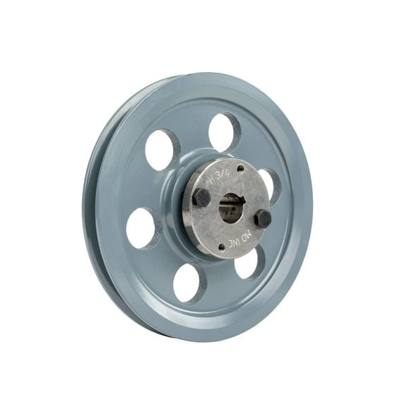Masterdrive Cast Iron 6.75" Single Groove Pulley Belt A Section 4L with 3/4" Sheave Bushing AK69H