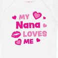 thumbnail image 4 of Inktastic Valentine's Day My Nana Loves Me Hearts and Lips Boys or Girls Baby Bodysuit, 4 of 5
