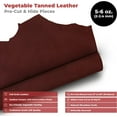 thumbnail image 2 of European Leather Work 5-6 oz. 2-2.4mm Vegetable Tanned Leather Pre-Cut Size: 12x30 - Cognac - Natural Shrunken Grain Cowhide Craftsmen Grade Quality for Tooling, Carving, Engraving, Molding, 2 of 8