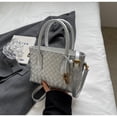thumbnail image 2 of IELGY high-texture hand-woven portable small tote bag, fashionable shoulder messenger bag, 2 of 2