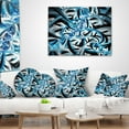 thumbnail image 4 of Designart Blue Spiral Fractal Design - Abstract Throw Pillow - 16x16, 4 of 5
