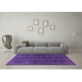 thumbnail image 3 of Ahgly Company Indoor Rectangle Oriental Purple Modern Area Rugs, 2' x 4', 3 of 4