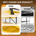 thumbnail image 5 of MIIIKO Heavy Duty 4-Tier Adjustable Storage Shelves, 5000LBS Capacity Metal Shelving Unit, 71"W x 24"D x 70"H Steel Rack for Garage Warehouse Basement, Commercial Utility Shelving, Black&Yellow, 5 of 9