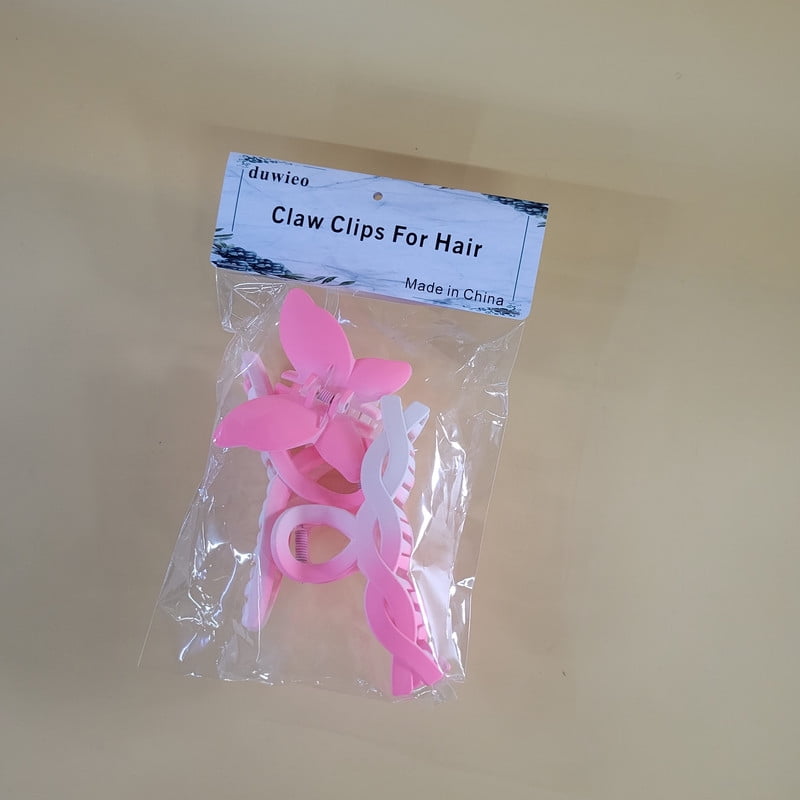 duwieo Claw clips for hair – Strong Hold Non-Slip Jaw Clips, Durable Matte Hair Clamps for Thick, Thin, Curly, or Long Hair